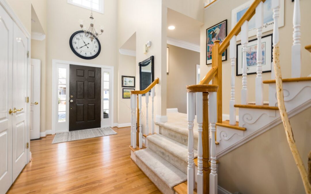 Custom home entryway in a southern New Jersey home